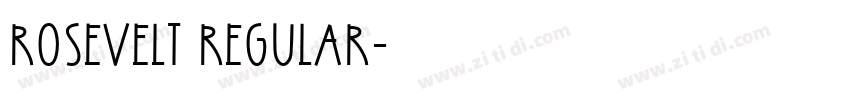 RoseVelt regular字体转换